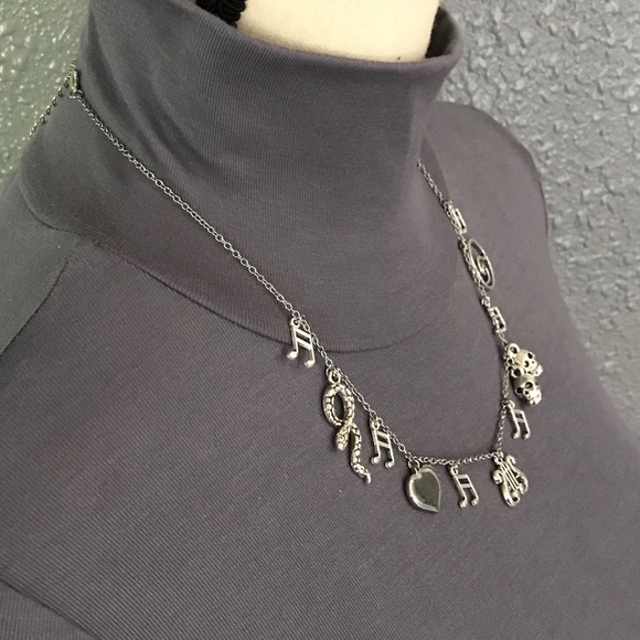 Orpheus & Eurydice Greek Mythology Handmade Necklace, Lyre, Music, Skulls, Heart - Picture 9 of 15